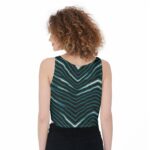 Philadelphia Eagles Zubaz All-Over Print Crop-Tank Top - Image 4