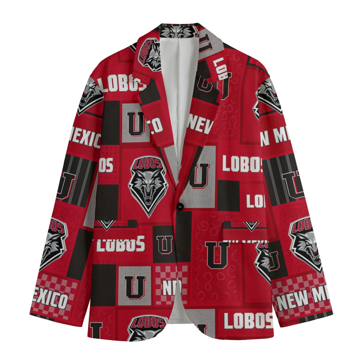 New Mexico Lobos game day suit Flat Lapel Collar Blazer