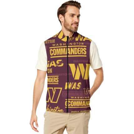 Washington Commanders Stand-up Collar Vest
