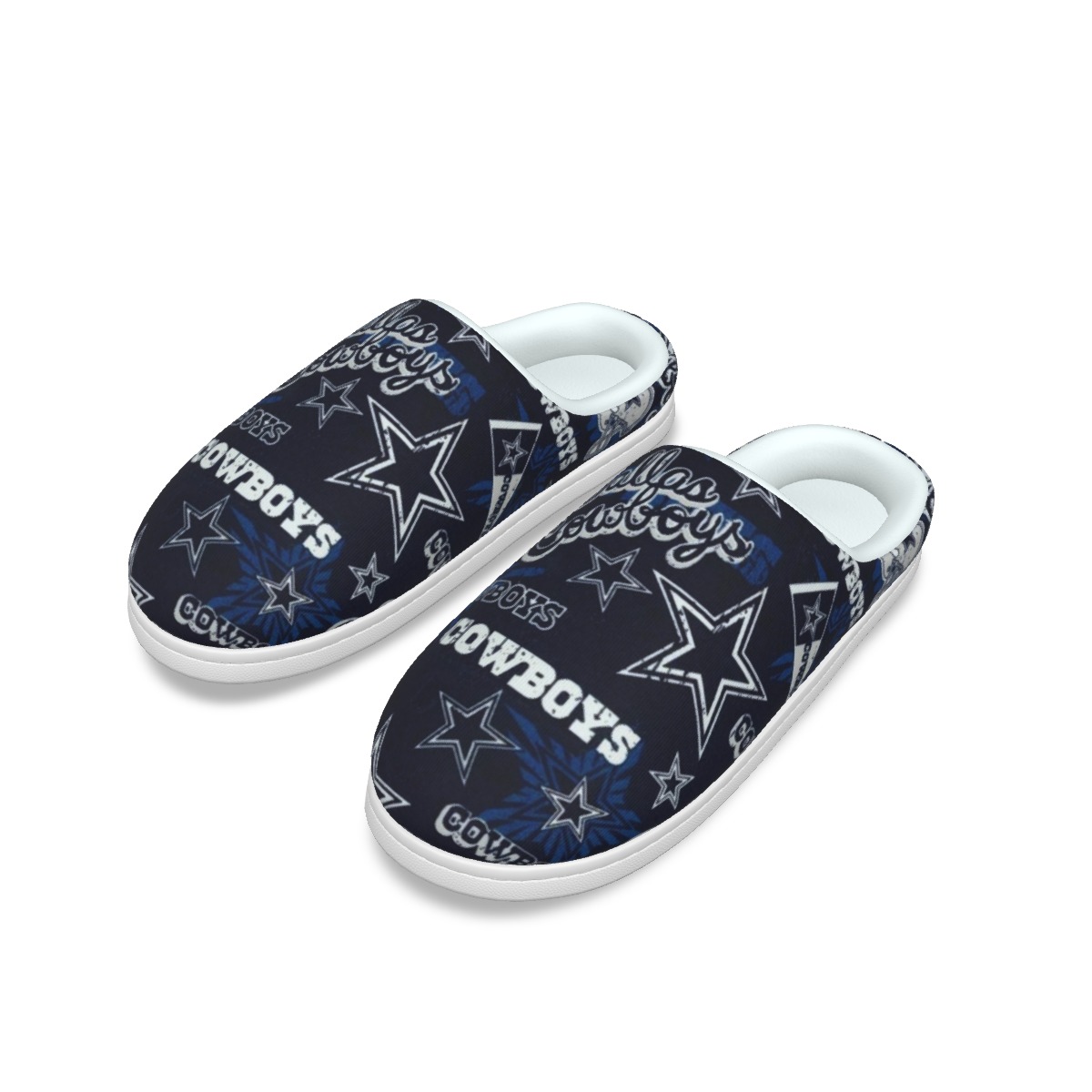 Dallas Cowboys Zubaz All-Over Print Men's Plush Slippers - Image 3