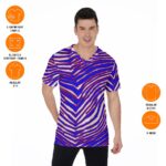 Buffalo Bills Zubaz All-Over Print V-Neck T-Shirt - Image 3