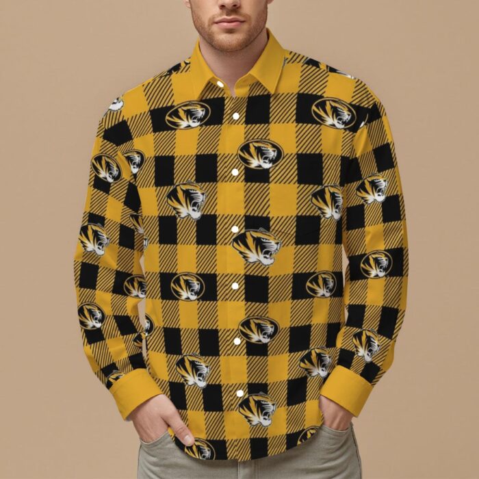 Missouri - Tigers Men's Slim Fit Long Sleeve Shirt - Image 1