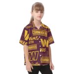 Washington Commanders  Kid's Hawaiian Vacation Shirt - Image 2