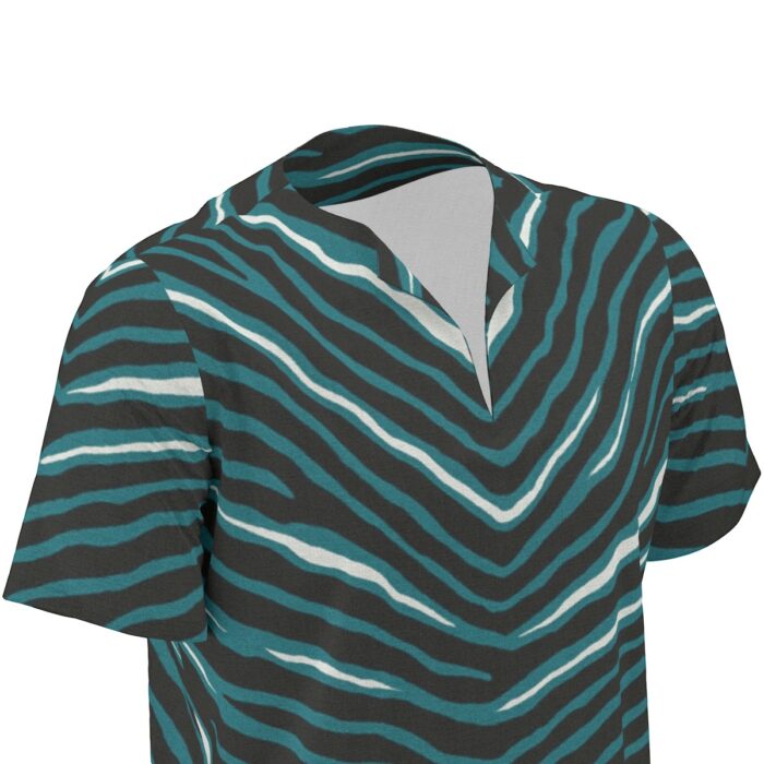 Philadelphia Eagles Zubaz All-Over Print  Men's African Dashiki Shirt - Image 5