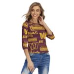 Washington Commanders Women's Raglan Sleeves T-shirts - Image 3