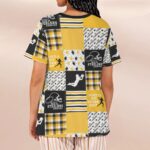 Pittsburgh Steelers All-Over Print Women's Loose V-Neck Short-Sleeve T-Shirt