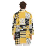 Pittsburgh Steelers All-Over Print Men's Borg Fleece Robe - Image 6