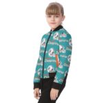 Miami Dolphins Zubaz All-Over Print Kid's Bomber Jacket - Image 3