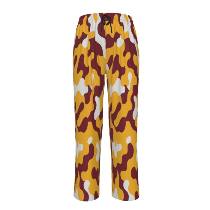 Washington Commanders camo Unisex Wide-Leg Pants|245GSM Cotton - Image 1