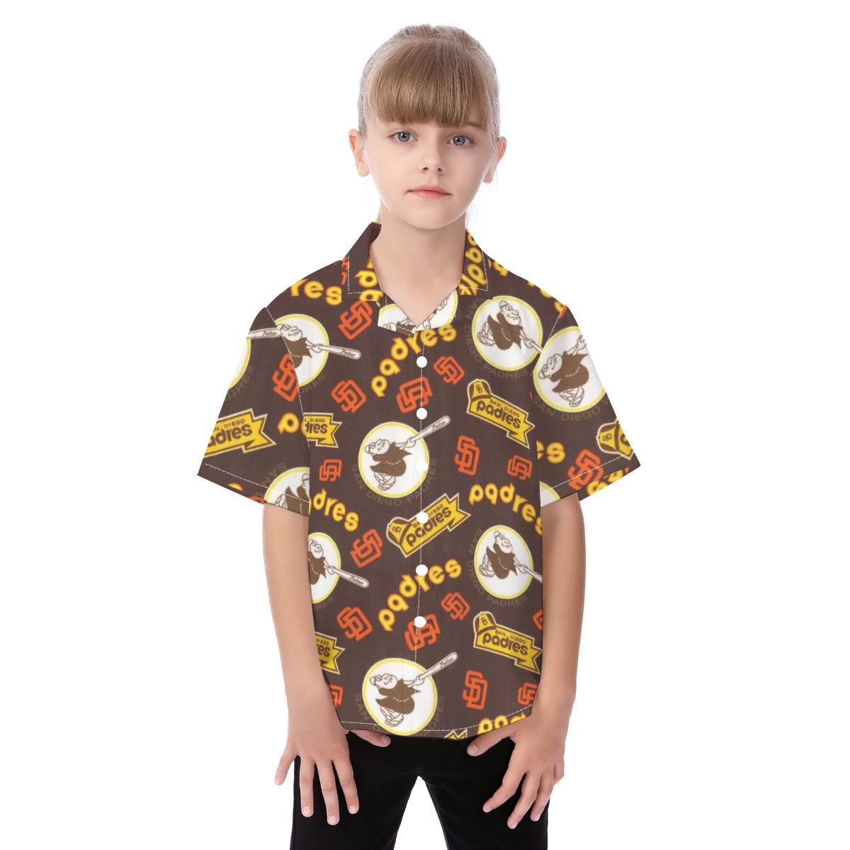 San Diego Padres Kid's Hawaiian Vacation Shirt