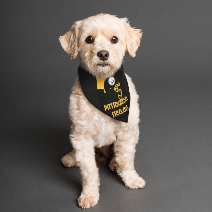Pittsburgh Steelers Zubaz All-Over Print Pet's Scarf - Image 1