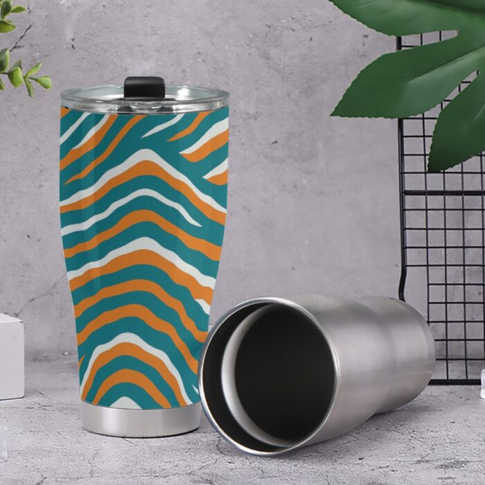 Miami Dolphins Zubaz 30OZ Cone Car Cup - Image 3