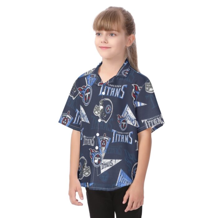 Tennessee Titans  Kid's Hawaiian Vacation Shirt - Image 3
