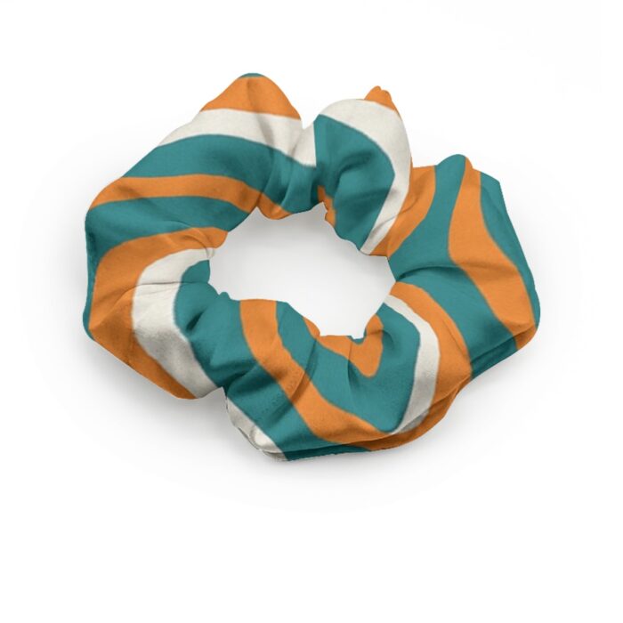 Miami Dolphins Zubaz All-Over Print Summer Scrunchie - Image 2