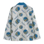 All-Over Print Men's Casual Flat Lapel Collar Blazer - Image 2