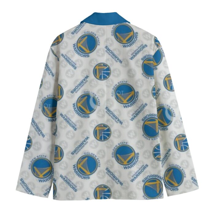 All-Over Print Men's Casual Flat Lapel Collar Blazer - Image 2
