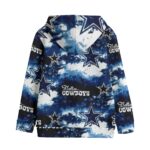 Dallas Cowboys Zubaz All-Over Print Kid's Pullover Hoodie | 310GSM Cotton - Image 3
