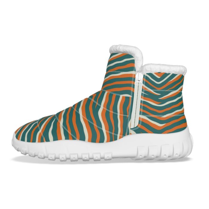 Miami Dolphins Zubaz All-Over Print Women's Zip-up Snow Boots - Image 4