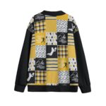 Pittsburgh Steelers Zubaz All-Over Print Unisex V-neck Knitted Fleece Cardigan With Button Closure - Image 3