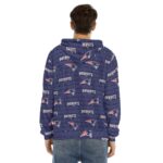 New England Patriots All-Over Print Men's Pullover Hoodie | Velvet
