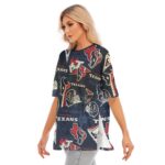 Houston Texans Women's Short Sleeves T-shirt With Hem Split - Image 3