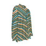 Miami Dolphins Zubaz All-Over Print Men's Long Sleeve Polo Shirt - Image 4