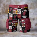 Miami Heat basketball Cargo Shorts - Image 3