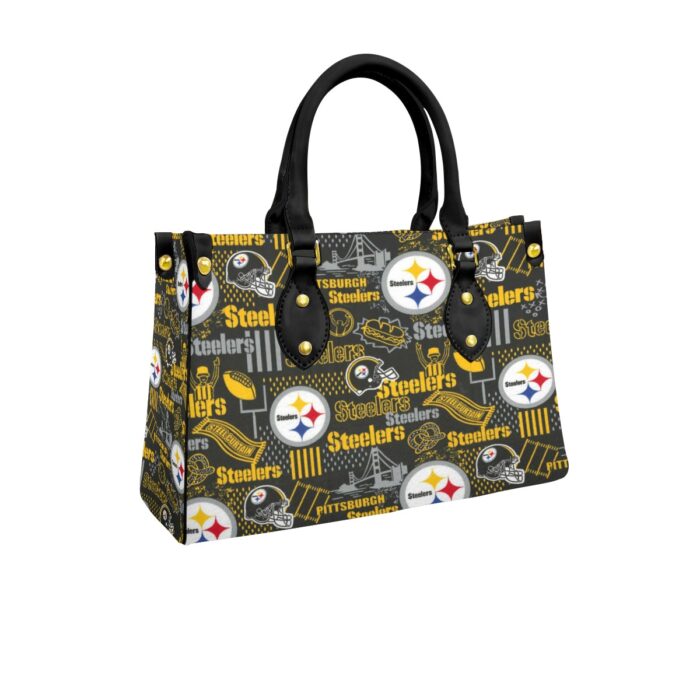 Pittsburgh Steelers Zubaz Women's Tote Bag With Black Handle - Image 1