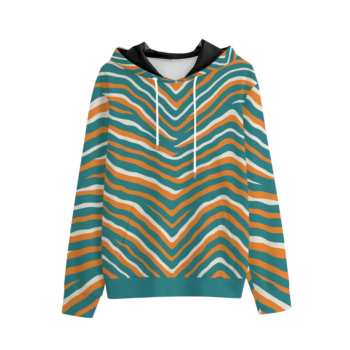 Miami Dolphins Zubaz All-Over Print Men's Pullover Hoodie | Interlock - Image 2