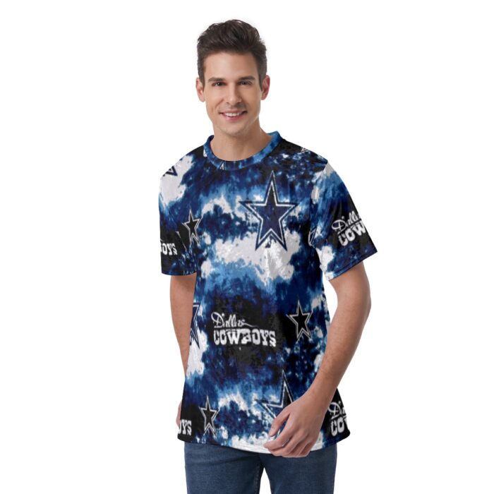 Dallas Cowboys Zubaz All-Over Print Men's T-Shirt | Velvet - Image 4