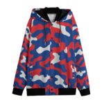 Buffalo Bills Zubaz All-Over Print Men's Varsity Jacket - Image 2