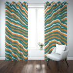 Miami Dolphins Zubaz Blackout Grommet Curtains | 265(gsm) - Image 3