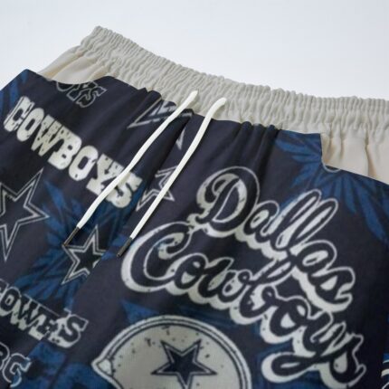 Dallas Cowboys Zubaz All-Over Print Unisex Straight Casual Pants | 245GSM Cotton