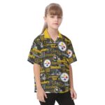 Pittsburgh Steelers  Kid's Hawaiian Vacation Shirt - Image 2