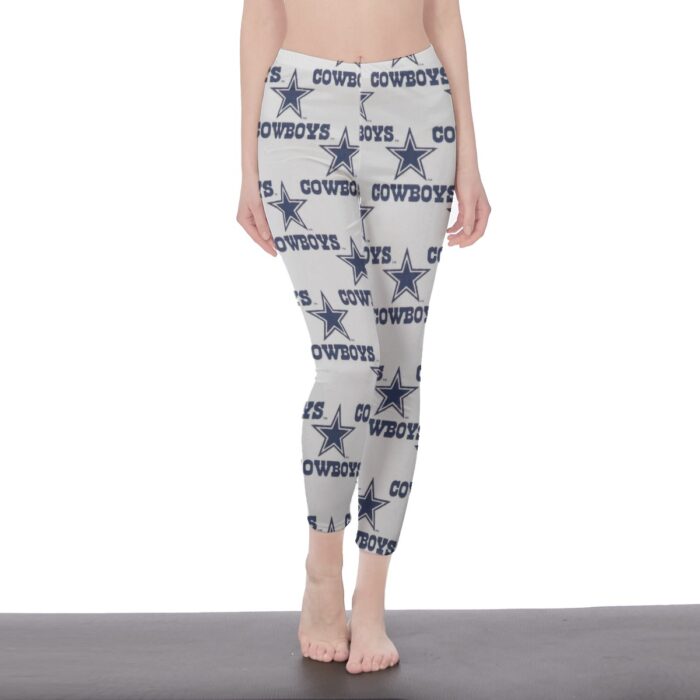 Dallas Cowboys Zubaz All-Over Print Casual Leggings - Image 4