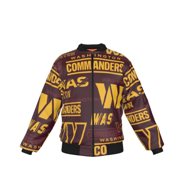Washington Commanders  Bomber Jacket With Sleeve Pocket - Image 1
