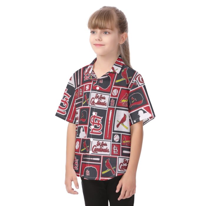St. Louis Cardinals Kid's Hawaiian Vacation Shirt - Image 3