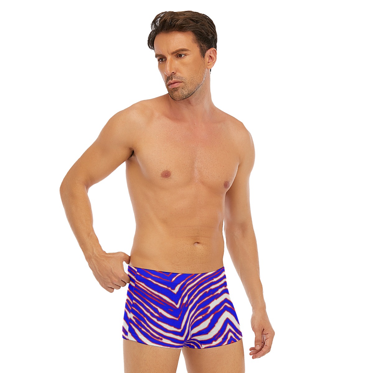 Buffalo Bills Zubaz All-Over Print Men's Short Boxer Briefs - Image 3