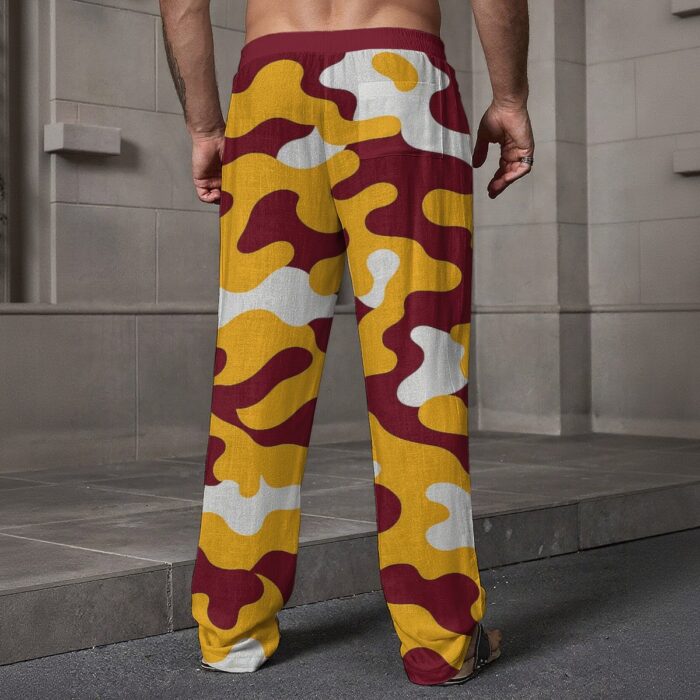 Washington Commanders Camo Loose Casual Pants With Pocket - Image 2