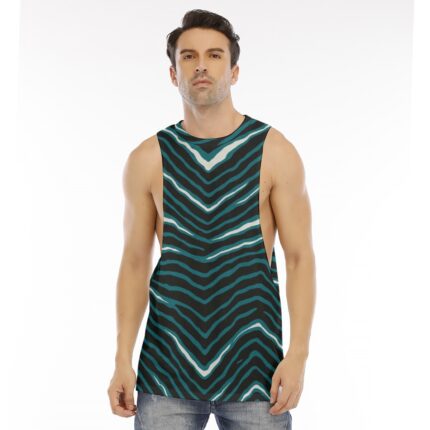 Philadelphia Eagles Zubaz All-Over Print Men's O-neck Long Tank Top