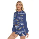 Kansas City Royals Women's Short Sweatshirt And Pants Suit - Image 2