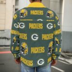 Green Bay Packers All-Over Print Men's Casual Lapel Jacket - Image 5