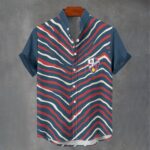 Camisa de SD Huesca patron de rayas