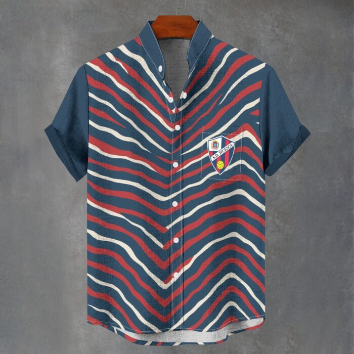 Camisa de SD Huesca patron de rayas - Image 1