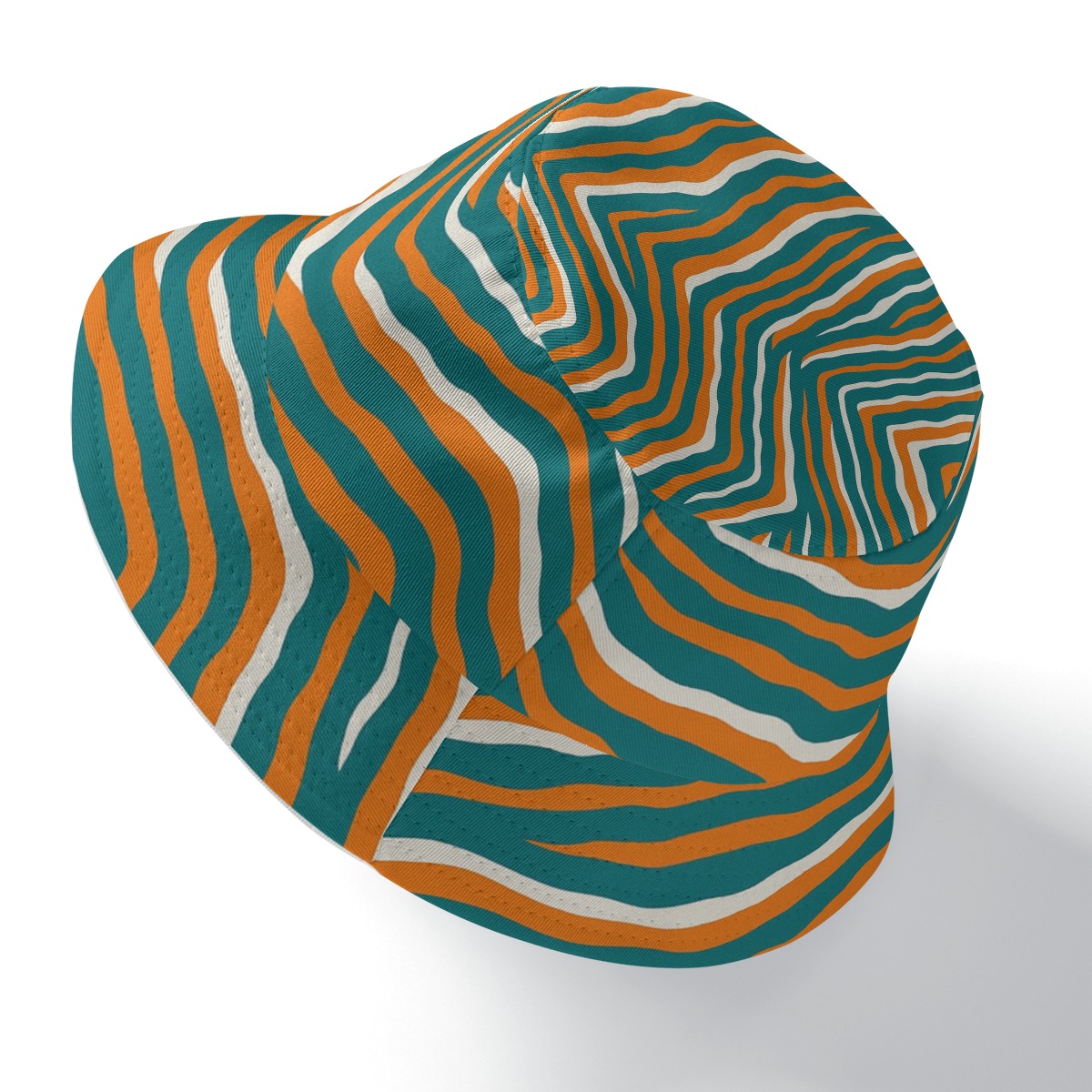 Miami Dolphins Zubaz Double-Side Printing Bucket Hat - Image 6