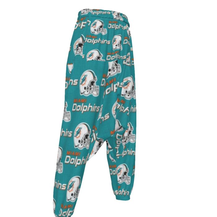 Miami Dolphins Zubaz All-Over Print Men's Loose Trousers - Image 2