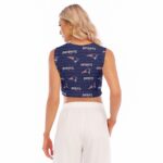 New England Patriots Zubaz All-Over Print Women's Sleeveless Cropped Top