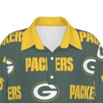 Green Bay Packers All-Over Print Teenage Polo Collar Jersey |210GSM - Image 3