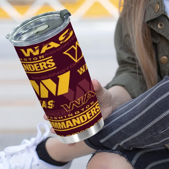 Washington Commanders 20OZ Tumbler With Sliding Lid - Image 4