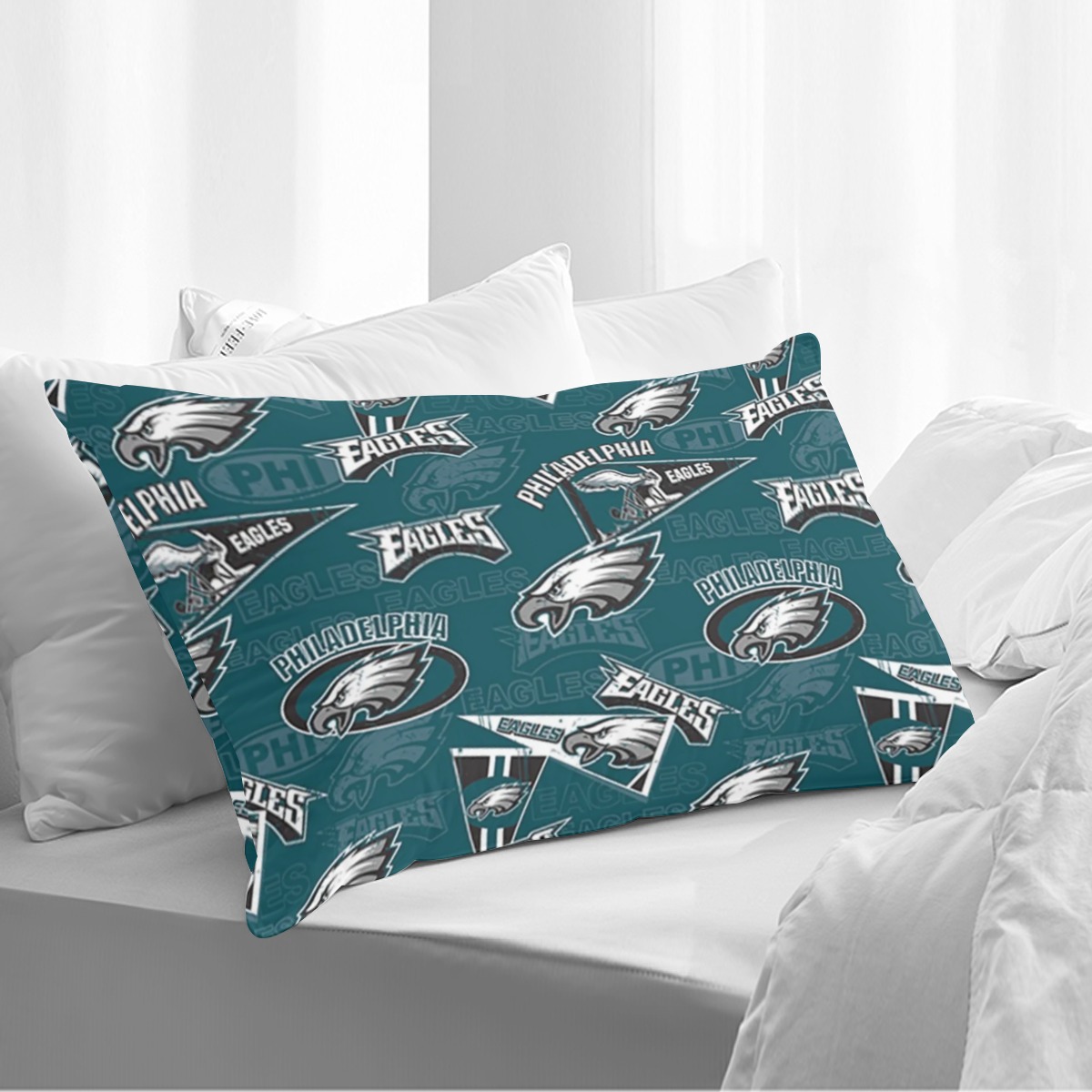 Philadelphia Eagles Zubaz Double Side Printing Pillow Cover(1PC)